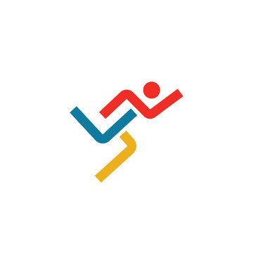 Sprint runner mobile application logo