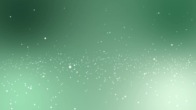 Abstract dark green and olive gradient background featuring shimmering white bokeh particle lights and floating magical dust sparkles for fresh eco or soft elegant designs