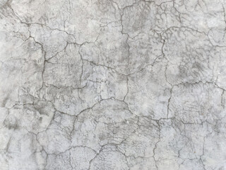 Fototapeta premium A high resolution close up of a weathered concrete wall surface with intricate cracks and a light gray industrial texture.