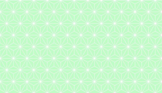 Sage Green Asanoha Seamless Japanese Traditional Pattern Background