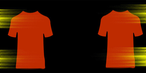 PrintT-shirt mockup abstract texture grunge texture sport jersey design for football, soccer, racing, esports, running, red black color © madam
