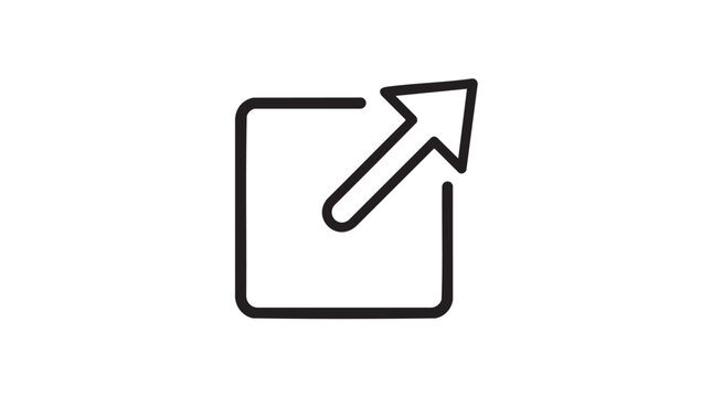 Share icon with arrow exiting box