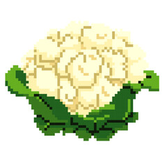 Fototapeta premium Clauliflower Pixel Art - Pixel Art Sample 1024 x 1024