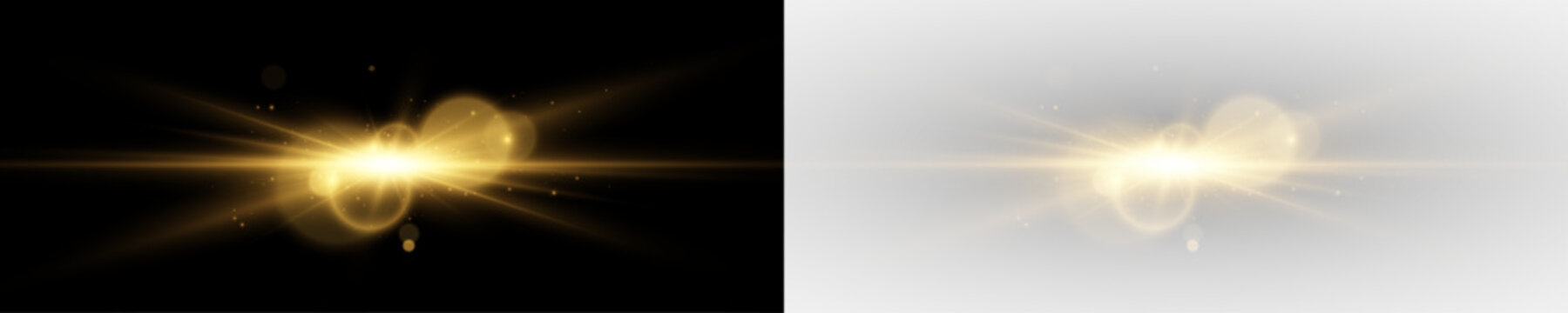 Brilliant Glow with Sparkling Starburst and Light Beams. Lens Flare, Shining Rays, Magical Energy, Bright Illumination.