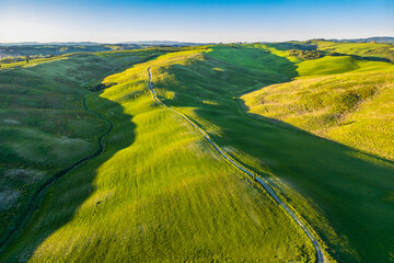 Obraz premium The Val d Orcia landscape in Tuscany of Italy
