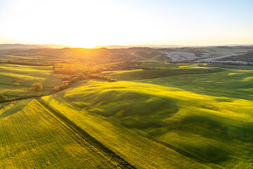 Obraz premium The Val d Orcia landscape in Tuscany of Italy