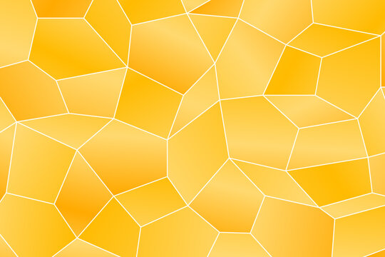 Abstract Orange Mosaic Background. Geometric Pattern Backdrop. Vector Illustration