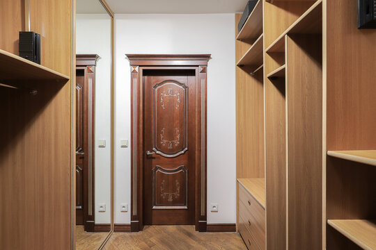 Interior door in the dressing room