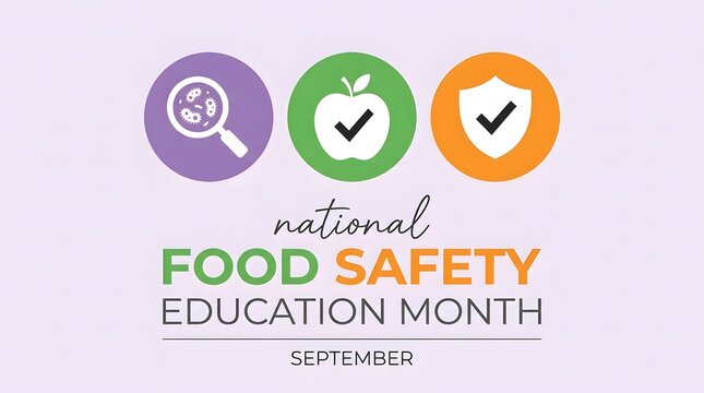 National food safety education month awareness concept
