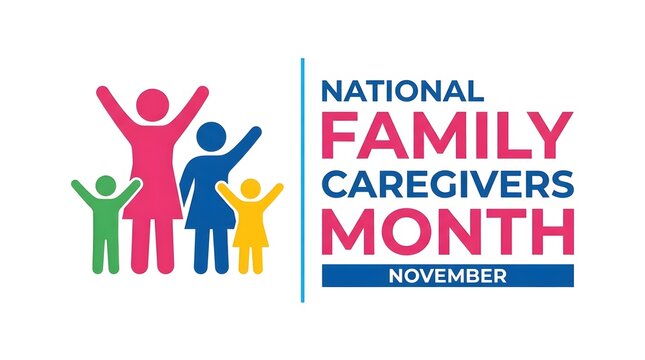 National family caregivers month illustration
