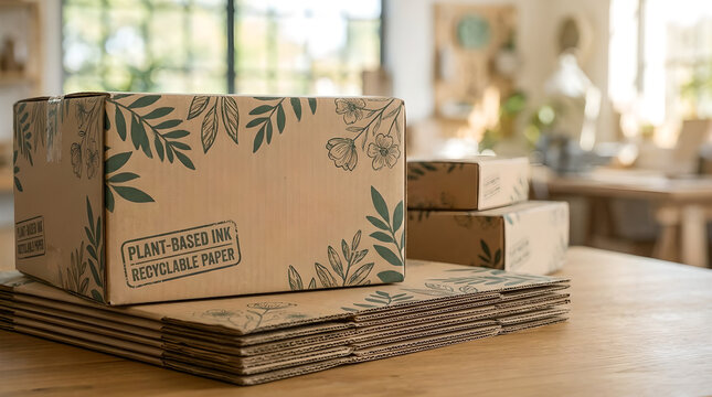 Eco friendly biodegradable plant based packaging boxes