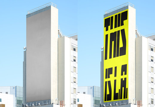 Mockup of Urban Wallscape in Los Angeles