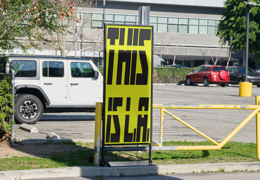 Mockup of Urban Ad on L.A. Street