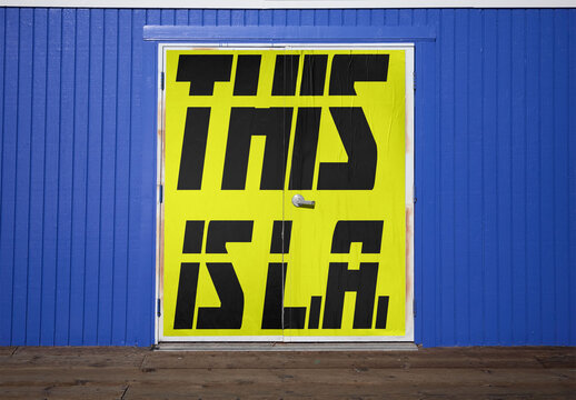 LA Vinyl Door Mockup