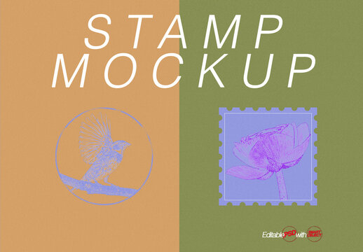 Overlay photo effect for creat stamps