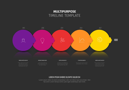 Multipurpose Circle Timeline Infographic Template