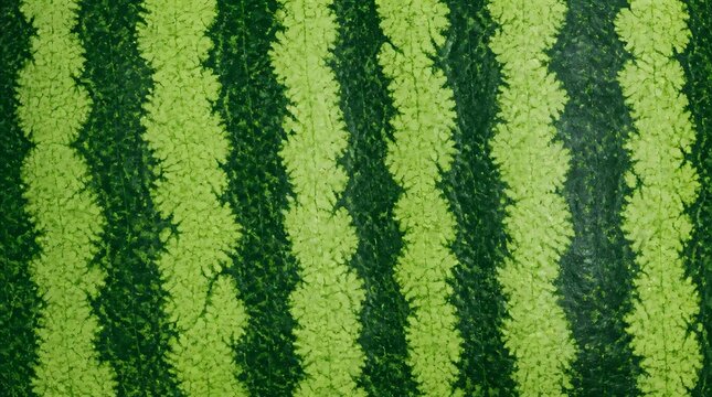 Close up of watermelon skin texture and pattern.