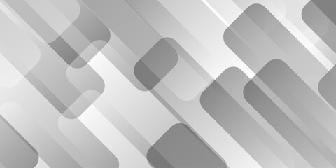 Abstract minimal white and grey glossy squares triangle, abstract tech corporation smooth web space surface digital banner design stripes concept for web, flyer. © Murshid123