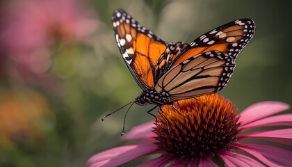 Obraz premium butterfly on flower