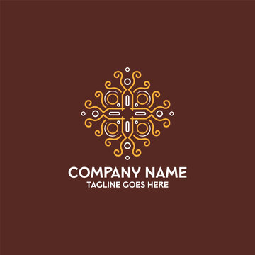 Ornament Luxury Pattern Decoration Elegant Classic Logo Design Vector