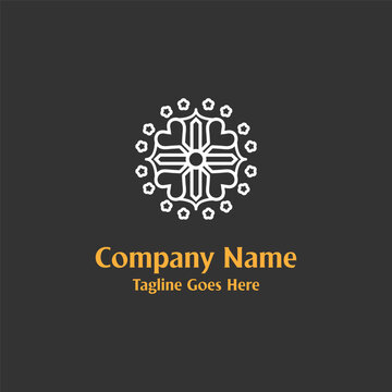 Flower Ornament Mandala Luxury Elegant Logo Design Vector