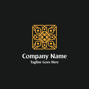 Ornament Luxury Pattern Decoration Elegant Classic Logo Design Vector