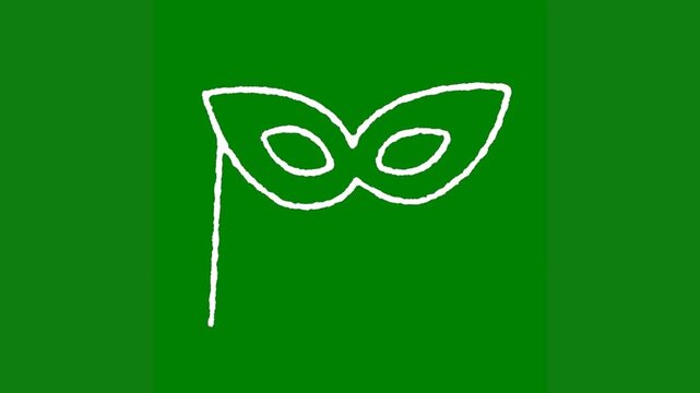 Outline Moving With Bird Transparent Background Animation