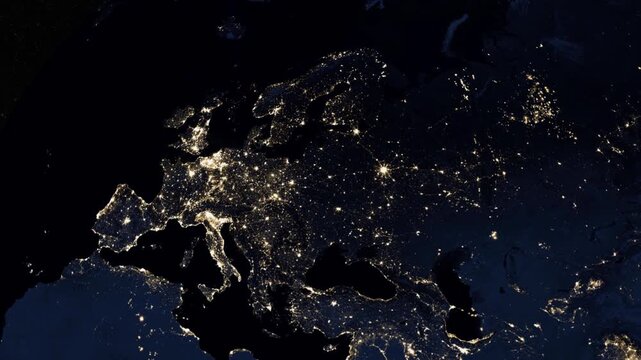 Europe at Night From Space