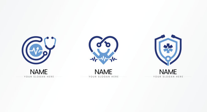 Sustainable dental practice logo icons