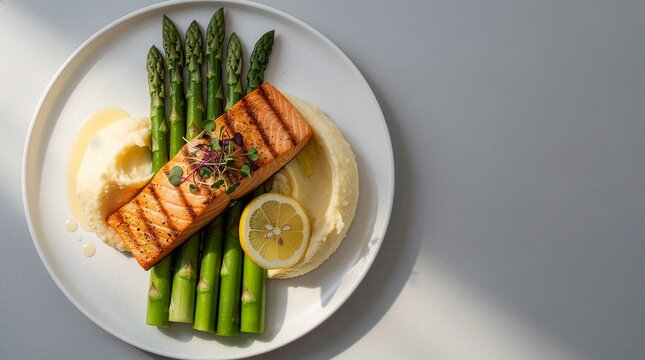grilled salmon steak