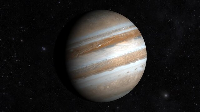 Jupiter 3D Rotating Planet