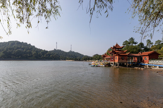 Shimen National Forest Park Temple and Lake, Hunan China