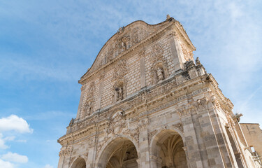 Fototapeta premium Cathedral of San Nicola Located in the Historic Center of Sassari, Sardinia, Italy