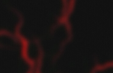 Cosmic red nebula glowing in deep space darkness © KOLPONA