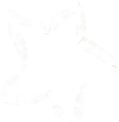 Obraz premium White Star Shape Isolated on Transparent Background for Graphic Design Projects