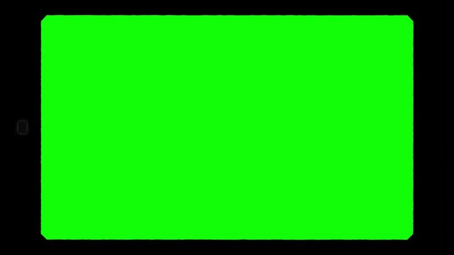 Super 8 Movie Frame Green Screen Overlay, Vintage 8mm Film Border with Sprocket Hole, Jitter and Grain, Retro Cinematic Analog Matte for Nostalgic Home Movie Effects 4k video