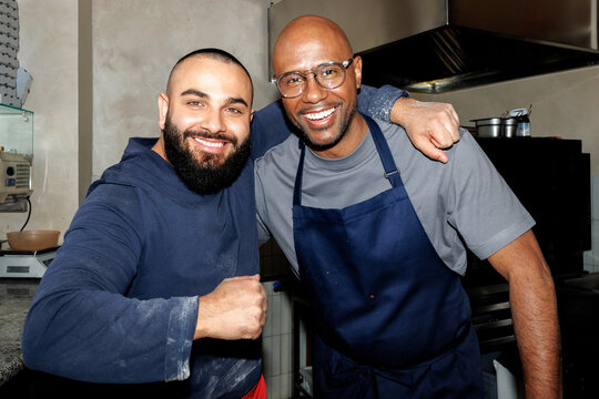 Happy kitchen duo