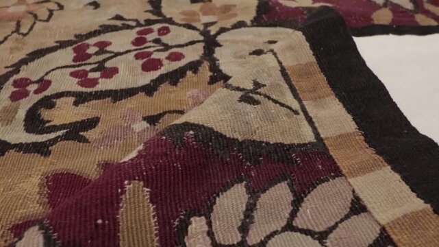 close up of a fabric texture