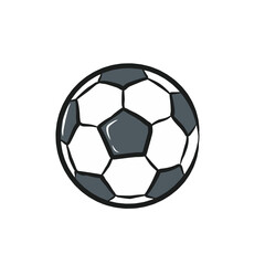 Fototapeta premium Classic Leather Soccer Ball Hand Drawn Doodle Illustration Set