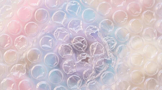 field of depth focus sharp quality high detailed Macro close-up photography of bubble wrap abstract pattern in high resolution 2K