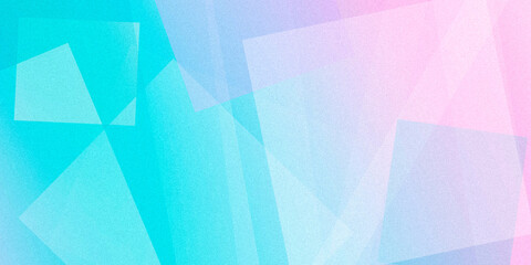 Fototapeta premium Overlapping teal and lavender polygon planes with faint pink highlights create a light, modern atmosphere for lifestyle landing pages and UI skins.