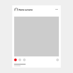 Naklejka premium Social media profile picture frame with name
