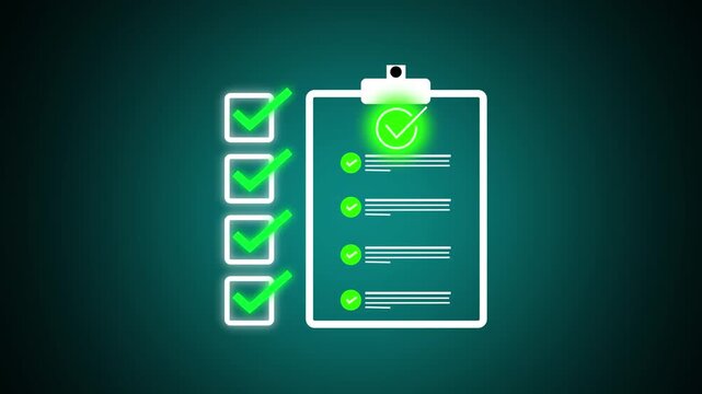 Close-up hand businessman doing checklist document survey list quality questionnaire choice form mark concept