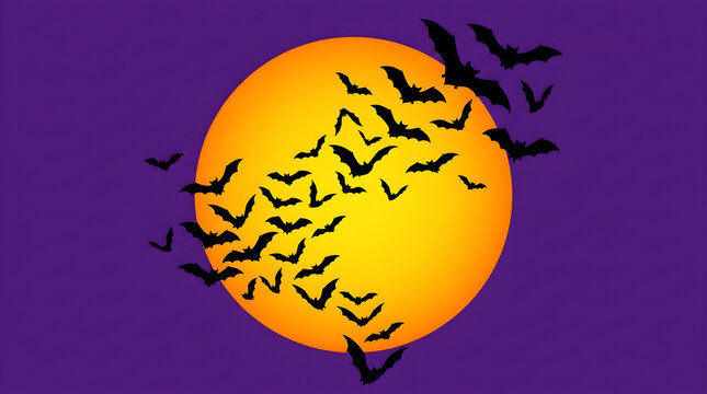 Vibrant yellow sun with jagged rays against purple backdrop