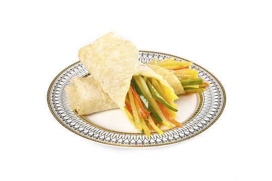 Henan Handmade Spring Pancake with Shredded Vegetables Chinese Breakfast Food