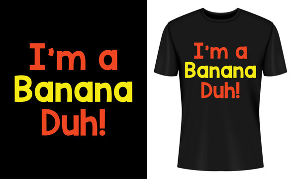 Im a Banana Duh Funny Lazy Halloween Costume T-Shirt