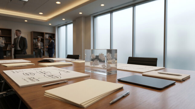 Synthetic Embryo Research Strategy Meeting In Modern Biotech Office