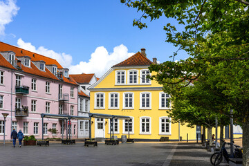 Fototapeta premium Sonderborg/Sonderburg, Dänemark Stadtszene Altstadt