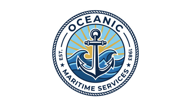 Oceanic Maritime Services logo with anchor.