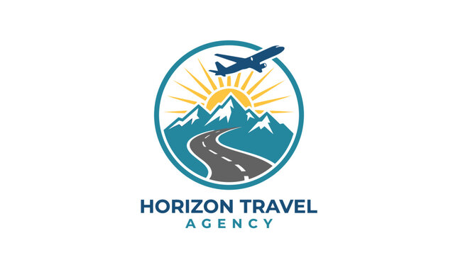 Horizon Travel Agency logo design.